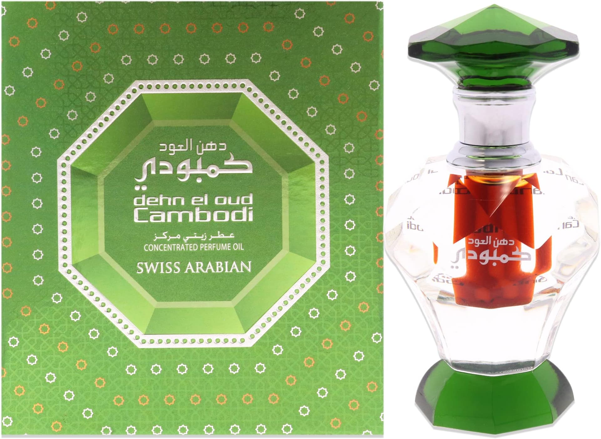 Swiss Arabian Dehn El Oud Cambodi - Luxury Products From Dubai - Long Lasting Personal Perfume Oil Fragrance - A Seductive Signature Aroma - 0.1 Oz