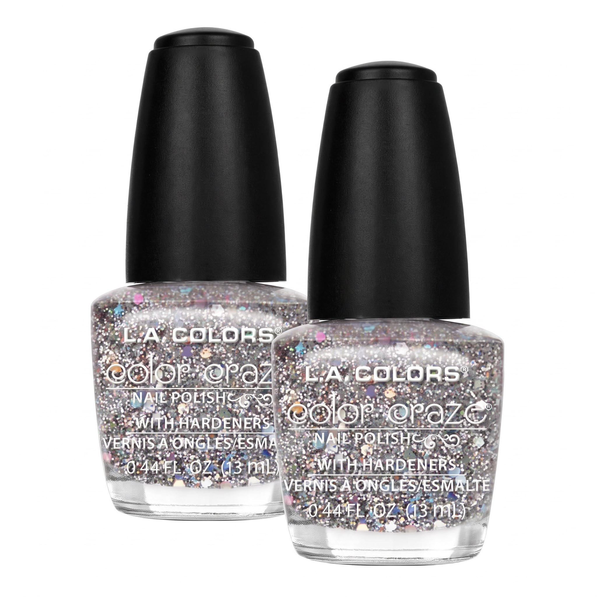 Amazon.com : L.A. COLORS Color Craze Nail Polish, Glitter Bomb