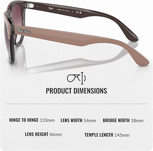 Miniatura 4 de Ray-Ban RB4471 IRIS Phantos Shaped Sunglasses for Men & Women with Official RAYBAN Eyewear Kit