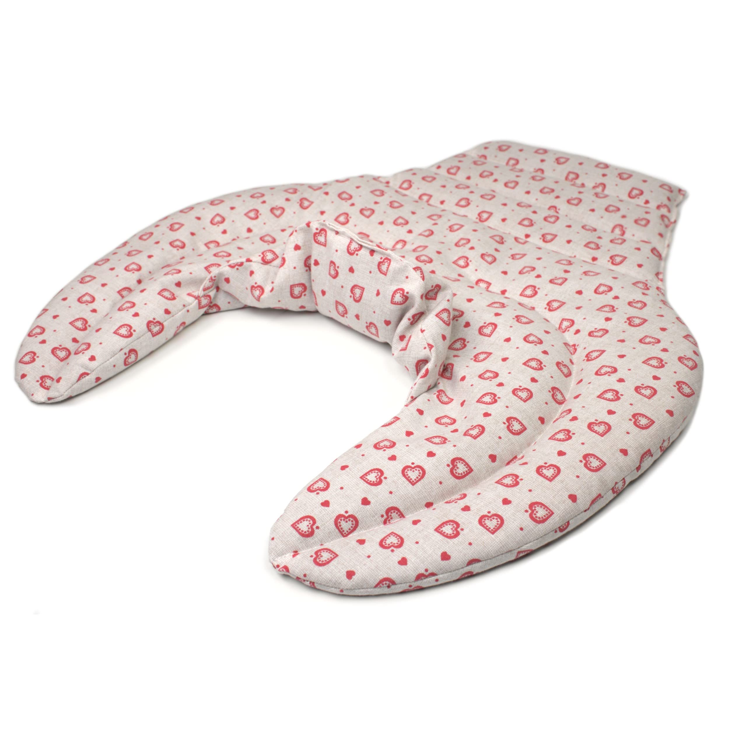 Cuscino per il collo con forma a U per l'area cervicale - Collo + Spalle + Schiena - Cuscino con noccioli di ciliegia - Cuscino termico - Cuscino per il collo - amore campestre