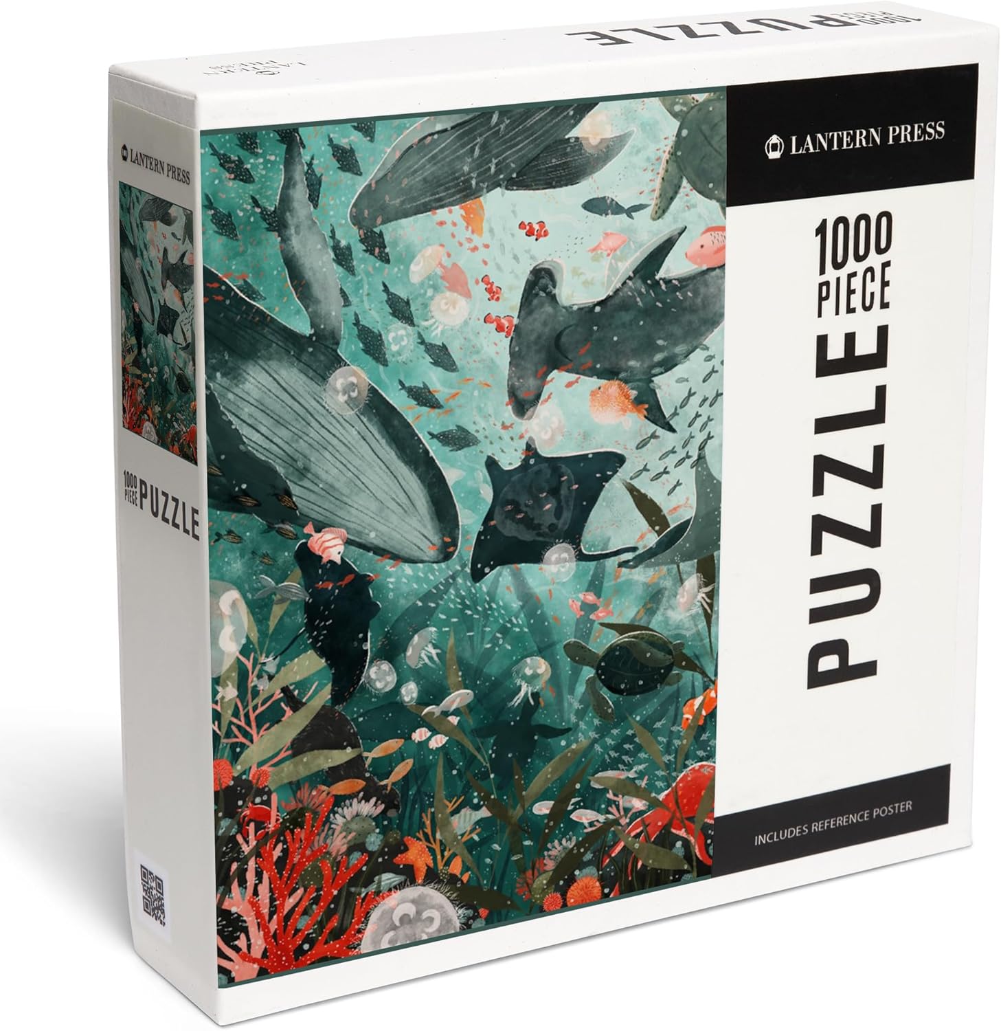 "Lantern Press Under The Sea, 1000 Piece Jigsaw Puzzle for Adults, Made in USA with Reference Poster"
