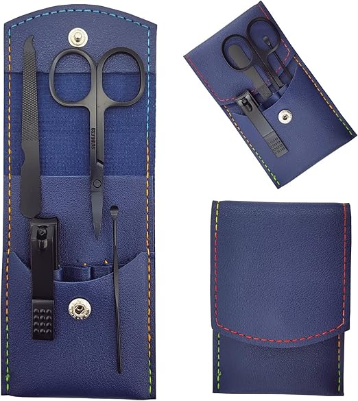 Amazon Nail clipper with safety lock PU leather luggage set for