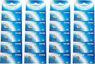 Eunicell CR1025 5033LC Lithium Blister Pack 3V 3 Volt Coin Cell Batteries (20 pcs)
