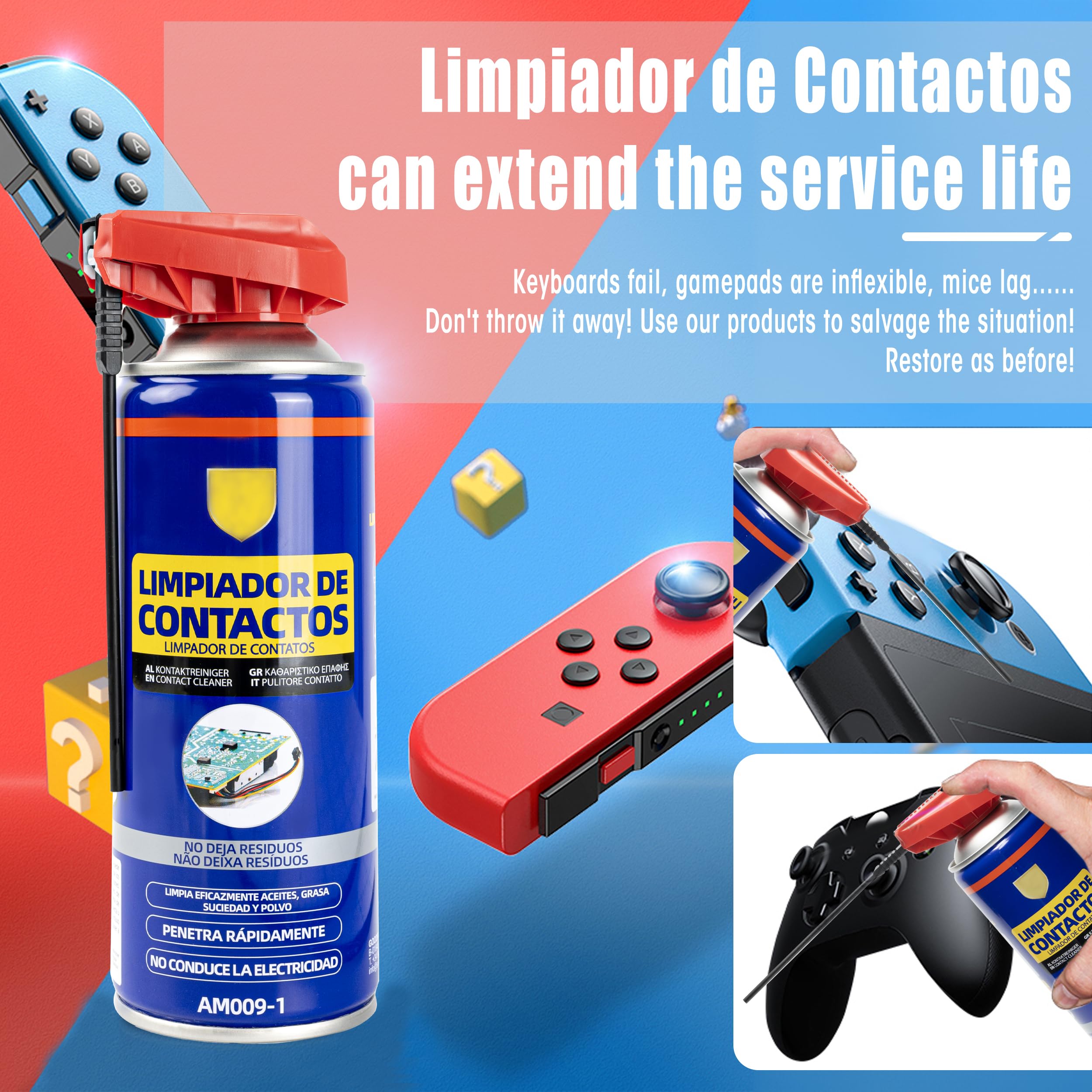 Limpiador de Contactos 200ml Spray Limpieza para Electronicos