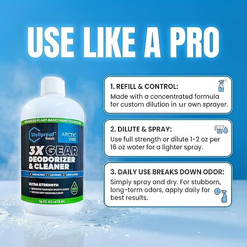 Miniatura 3 de Sports Gear 3X - Espray limpiador y destructor de olores  Enzimas-NanoTech  Desodorizante para gimnasio, boxeo, fútbol, béisbol, baloncesto, hockey,