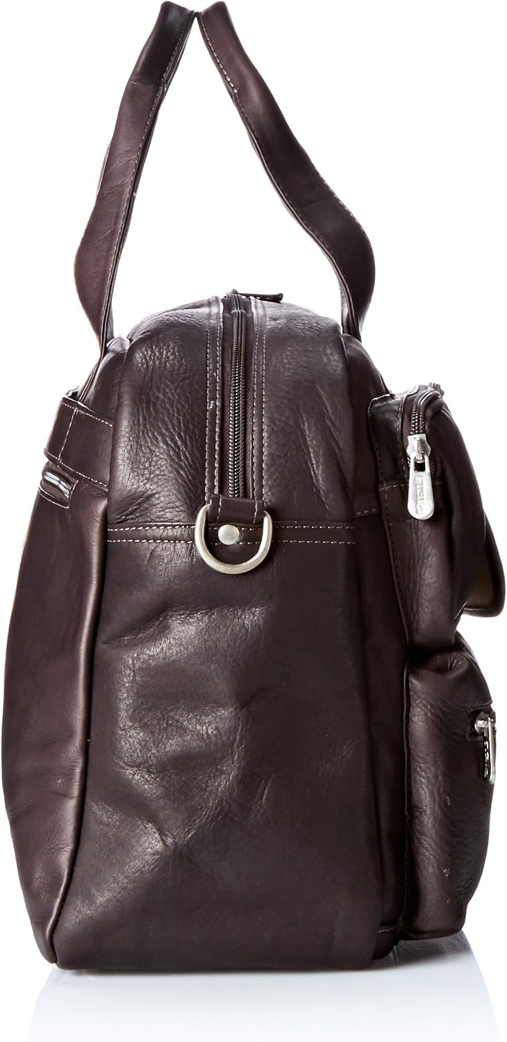 Piel Leather Multi-Pocket Carry-On, Chocolate, One Size