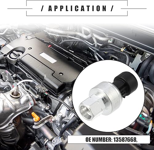 Miniatura 3 de Motoforti Sensor de presión del refrigerador de aire acondicionado, para Chevrolet Traverse LS LT LTZ 3.6L V6 - Gas 2009-2016, metal, 13587668, tono