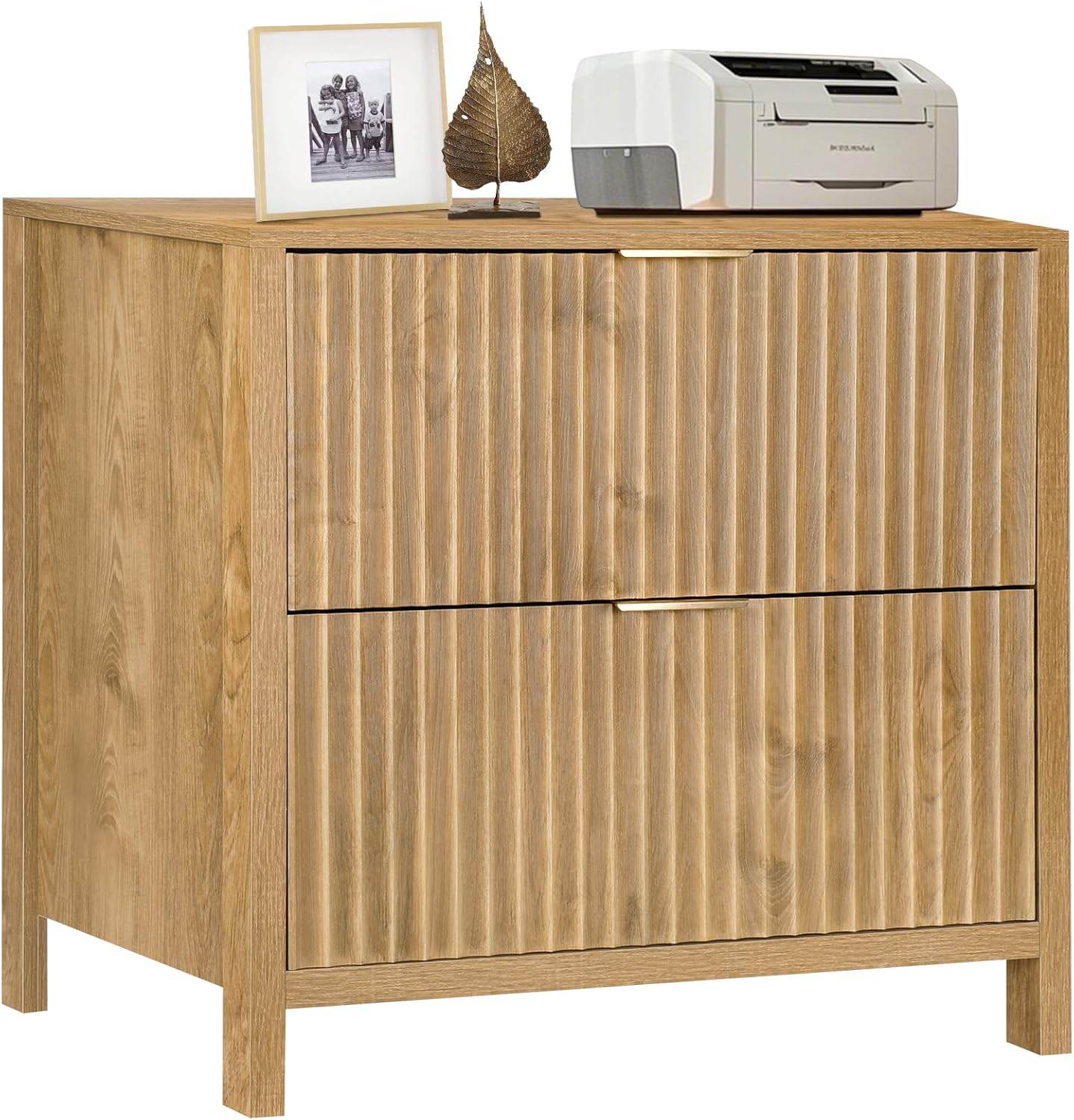 ZYBT File Cabinet, Modern Farmhouse Lateral Filing Cabinets, Wood Rustic Storage Cabinet with 2 Drawers and Hanging Bar for A4/Letter/Legal Size Documents,Office Storage Cabinet for Home Office