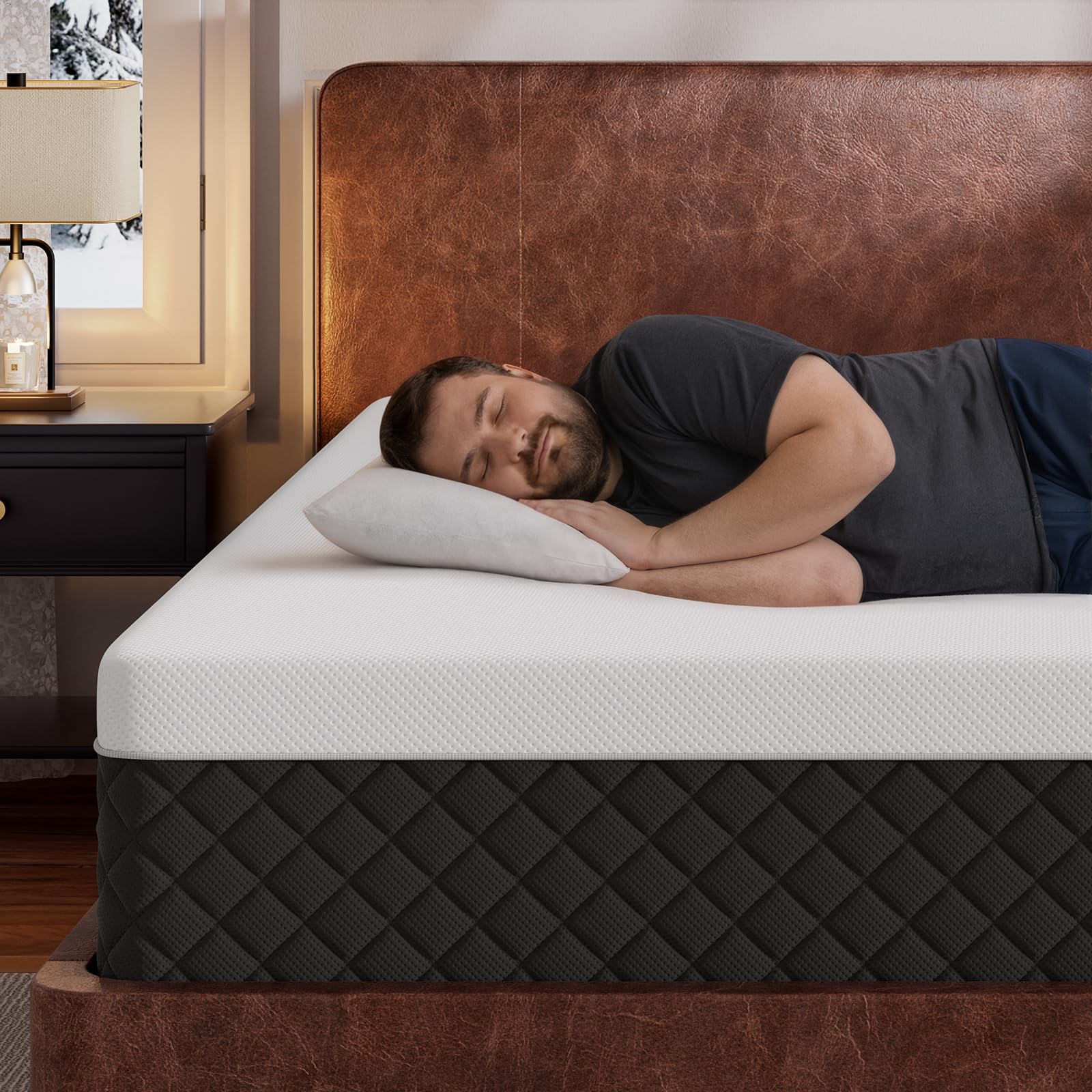 SLEEP100 14-Inch Gel Memory Foam Mattress