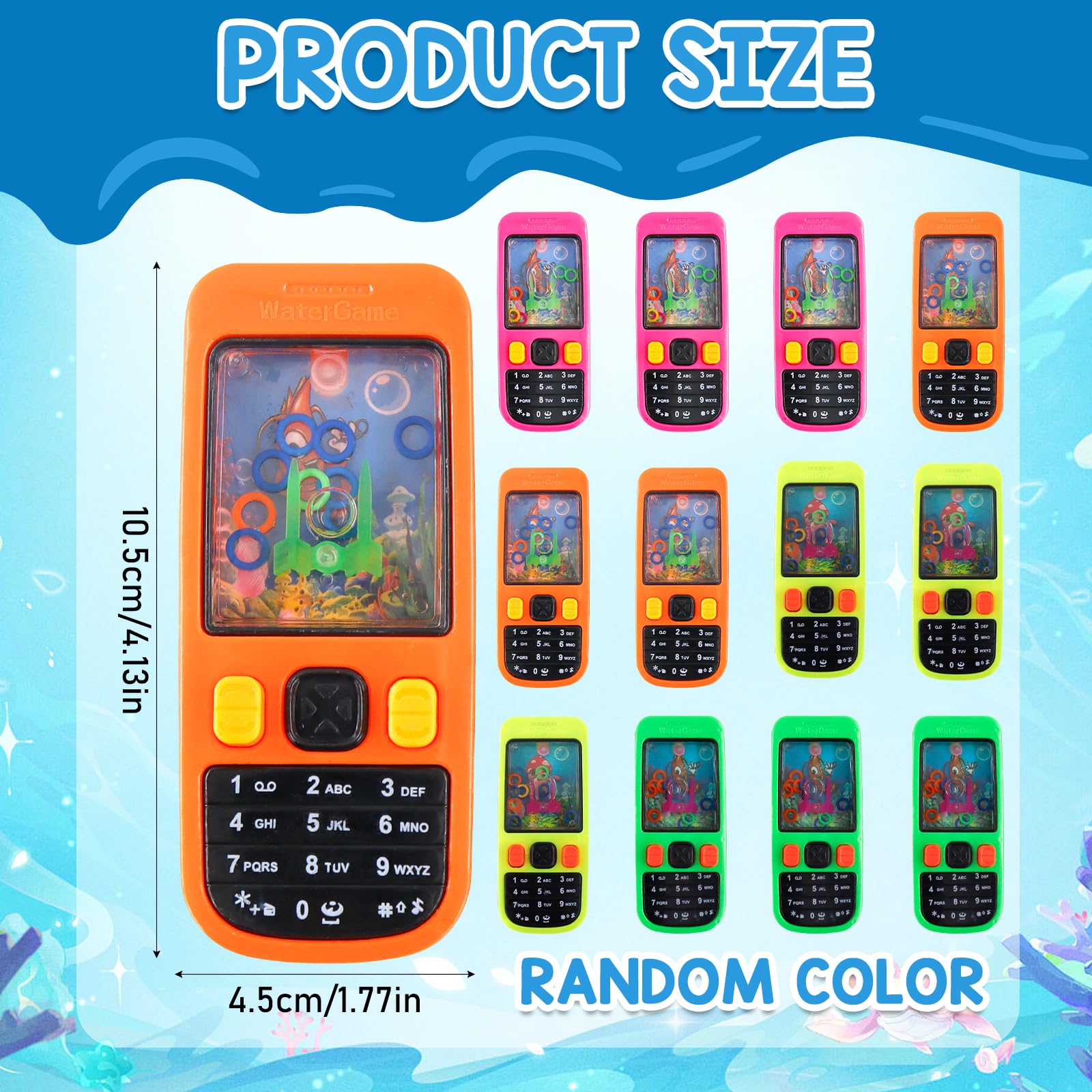 Flipper ad Acqua,12 Pezzi Gioco Anelli D'acqua Giocattolo,Mini Flipper ad Acqua per Ragazze e Ragazzi,Gioco da Viaggio,Regalini Compleanno Bambini,Pinata,Riempimento Festa,Piccoli Regali