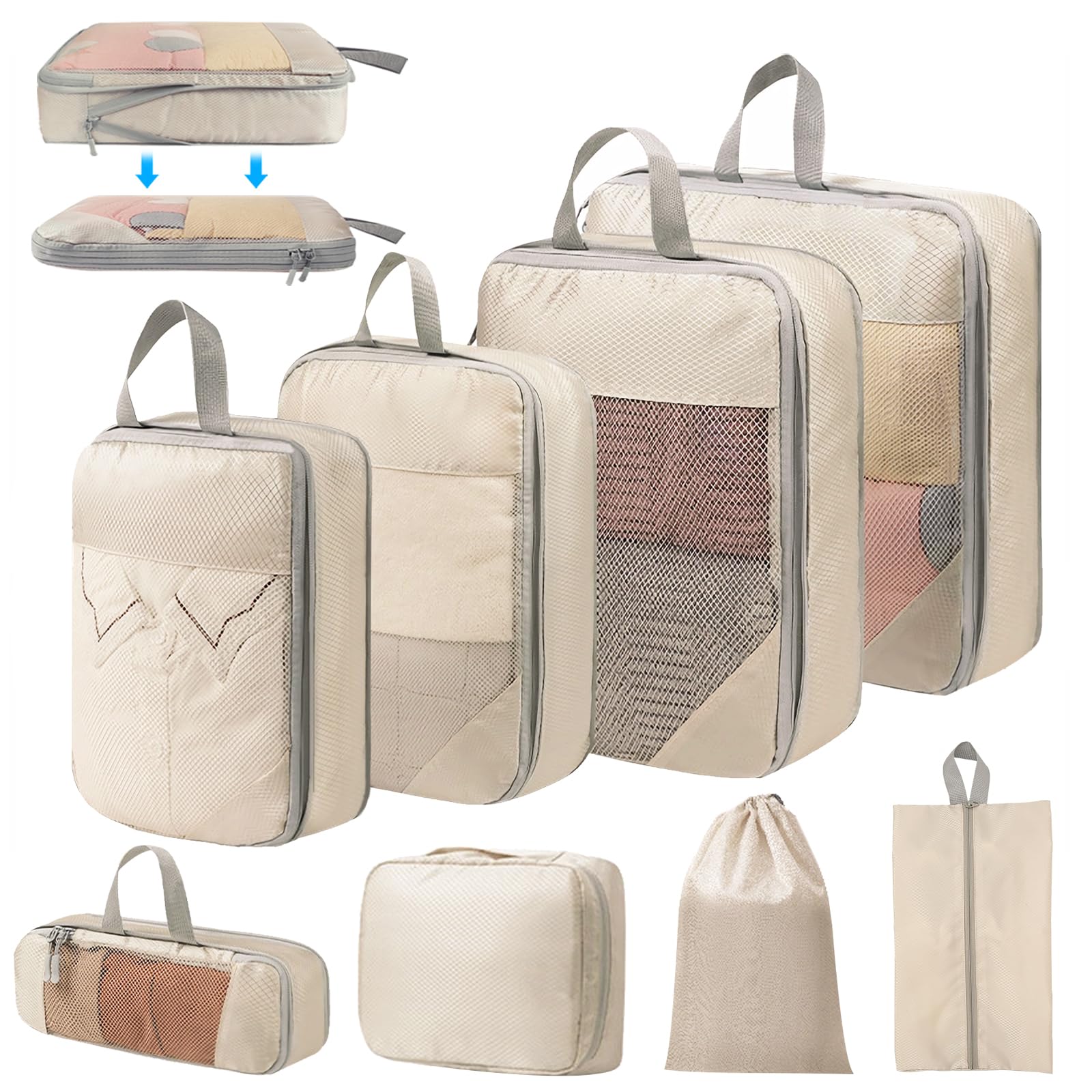 Organizer Valigie Set Organizer Valigia Pezzi Cubi Da Viaggio - Main Image