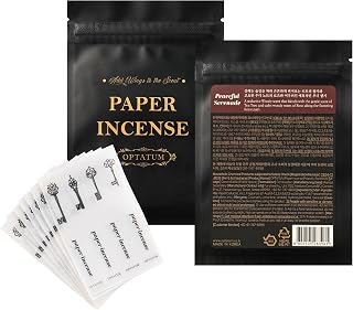 Paper Incense Refill - 48pcs of Incense Paper Strips, Quick Usage & Long-Lasting Fragrance, Eliminating Bathroom, Kitchen, Pet Odors - Peaceful Serenade