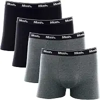 Kit 4 Cuecas Cot Liso Elast MashMasculino