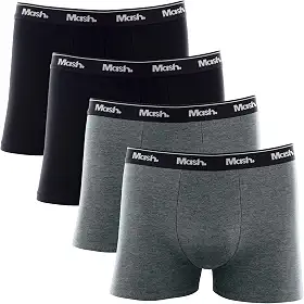 Kit 4 Cuecas Cot Liso Elast MashMasculino