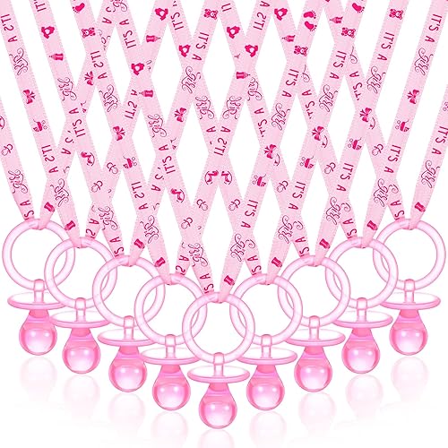 Miniatura 7 de 60 chupones de baby shower, collar acrílico para bebé, regalos de fiesta, chupetes con dije para niñas, niños, baby shower, decoración de fiesta,