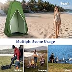 Tente de douche privée pop-up, tente de changement portable pour camping, plage, toilettes, douche, salle de bain, abri solaire avec fenêtre et sac de transport