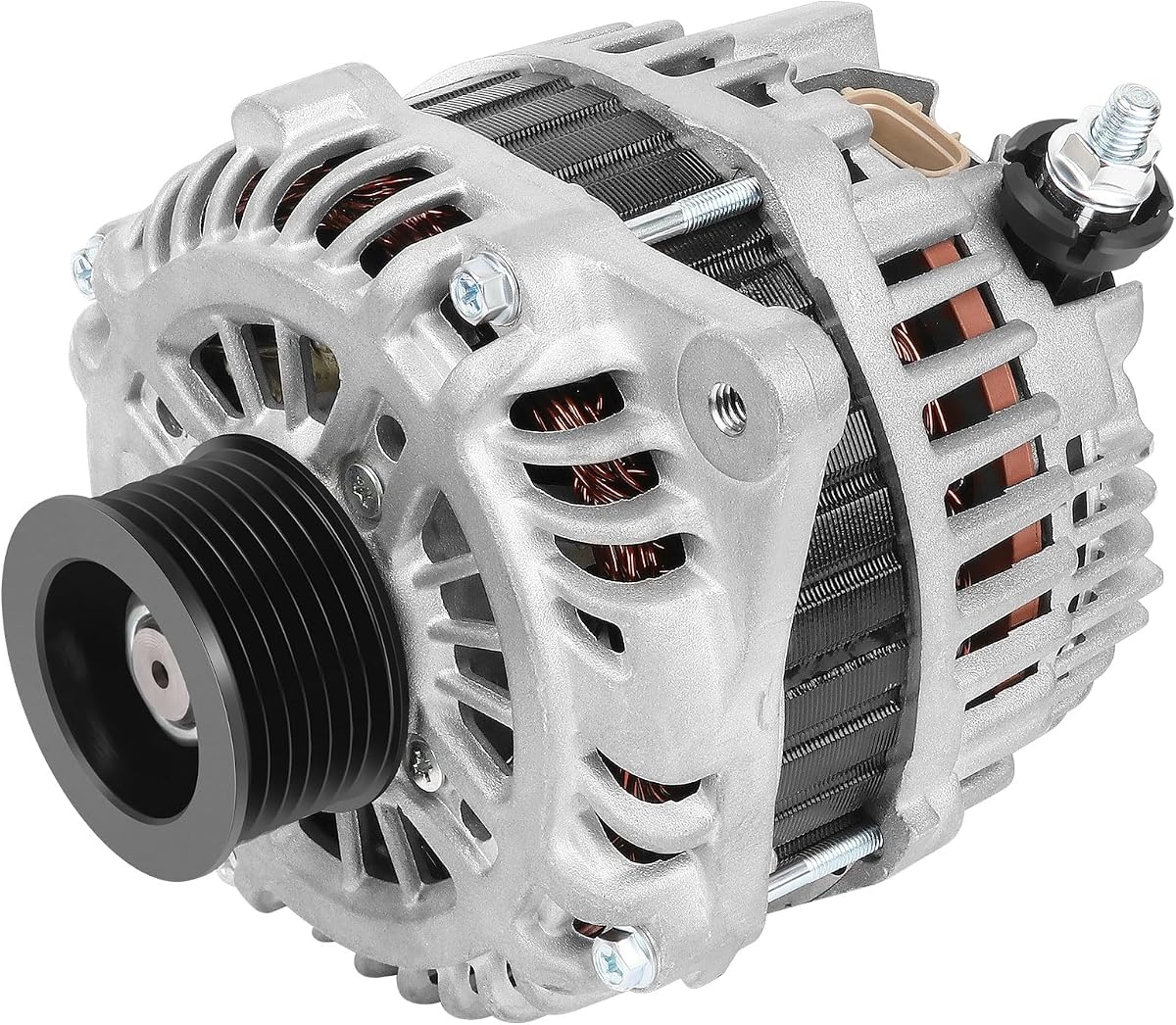 V6 130A Alternator for Nissan Altima/Maxima/Murano/Quest 07-17 | Altima 07-10, Maxima 09-10, Murano 09-14, Quest 11-17 & Saturn Aura 07-08, 3.5L/2.4L/3.6L, OE#11341