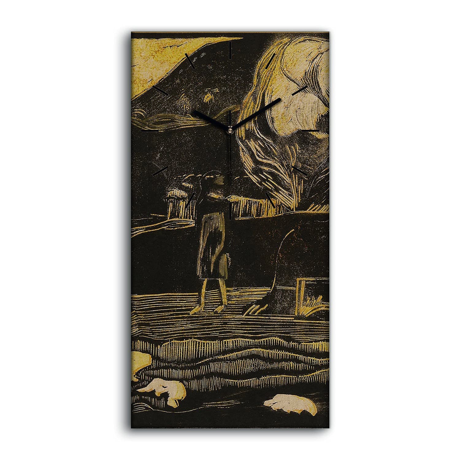 Horloge sur toile 30x60cm Marri Coloray pour salon