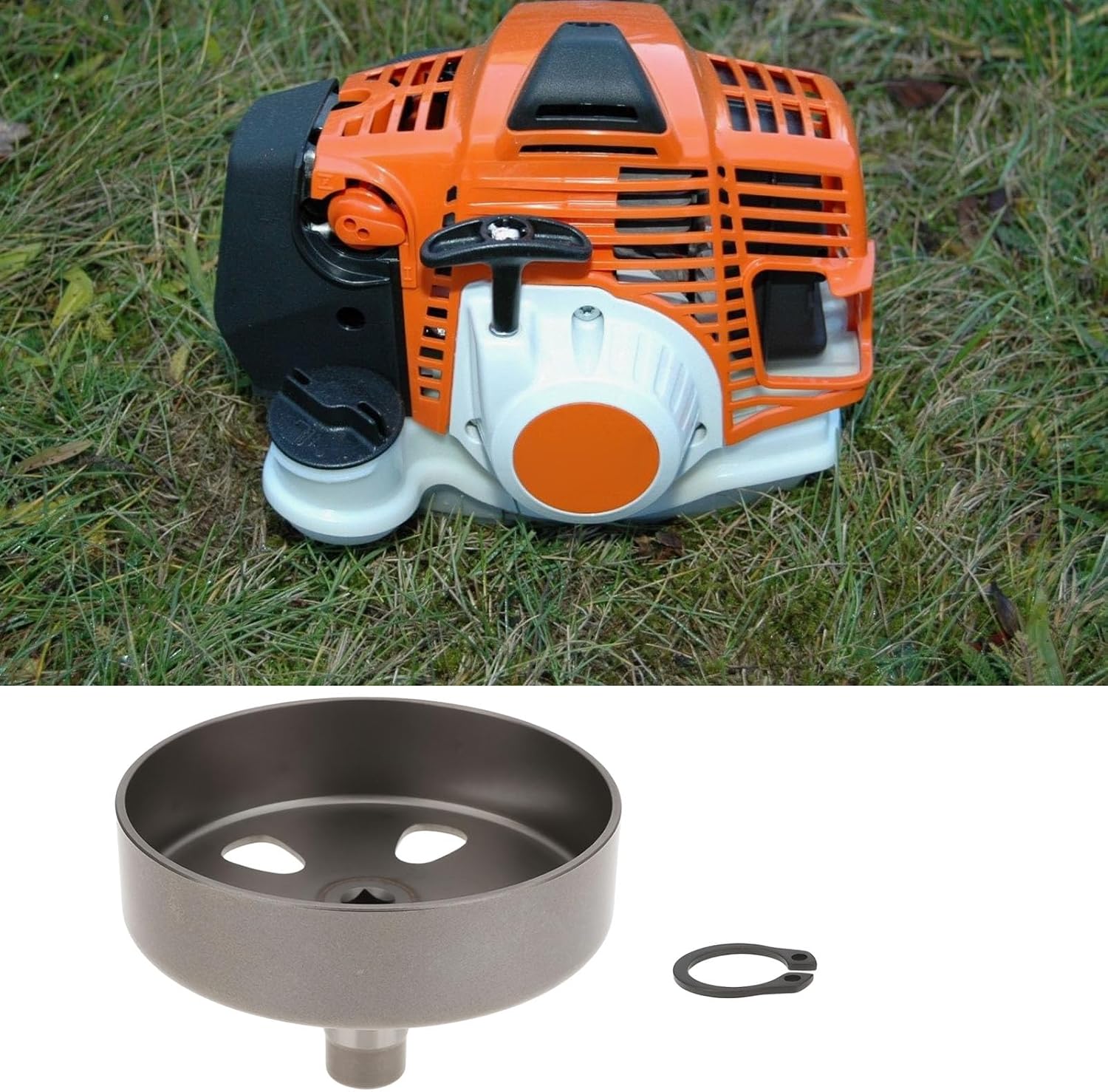 Clutch Drum with CirClip 4180-160-2900 41801602900 Compatible with Stihl FS90 FS110 FS130 HL100