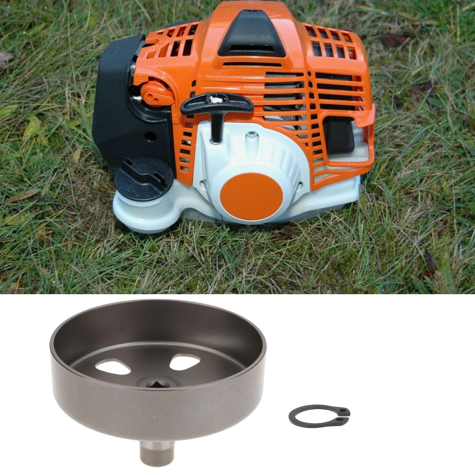 EMSea Bęben sprzęgła z klipsem kołowym 4180-160-2900 41801602900 kompatybilny z Stihl FS90 FS110 FS130 HL100