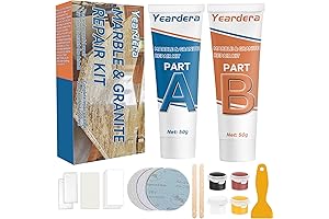 Super Strong Waterproof Granite Repair Kit for Marble, Quartz, Porcelain and More
