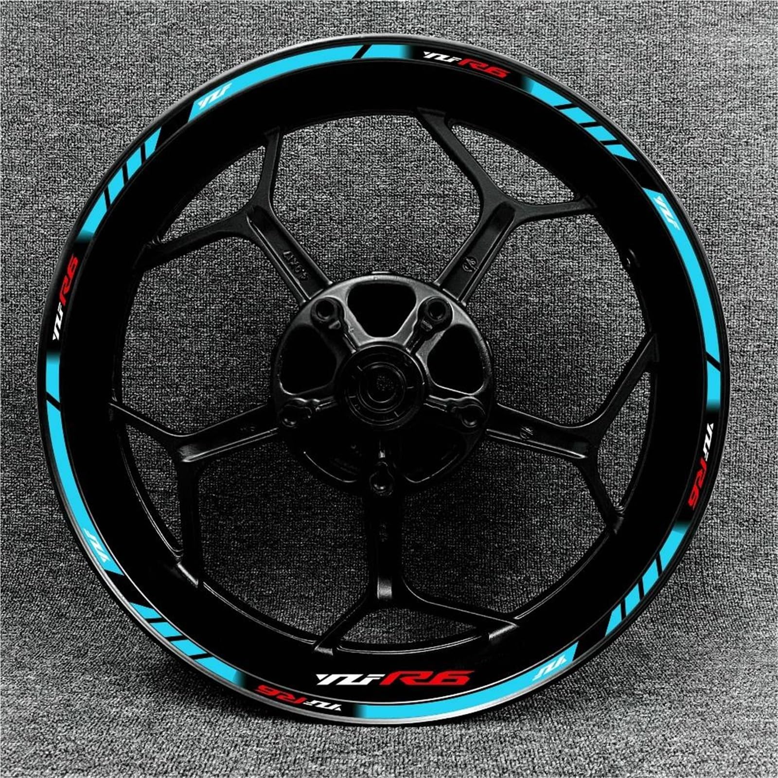 Wheel Stickers Motorcycle Rims Wheels Stickers for YZF R6 YZF-R6 YZFR6 17 Inch Wheel Reflective Waterproof Strips Decals Rim Reflective Decal