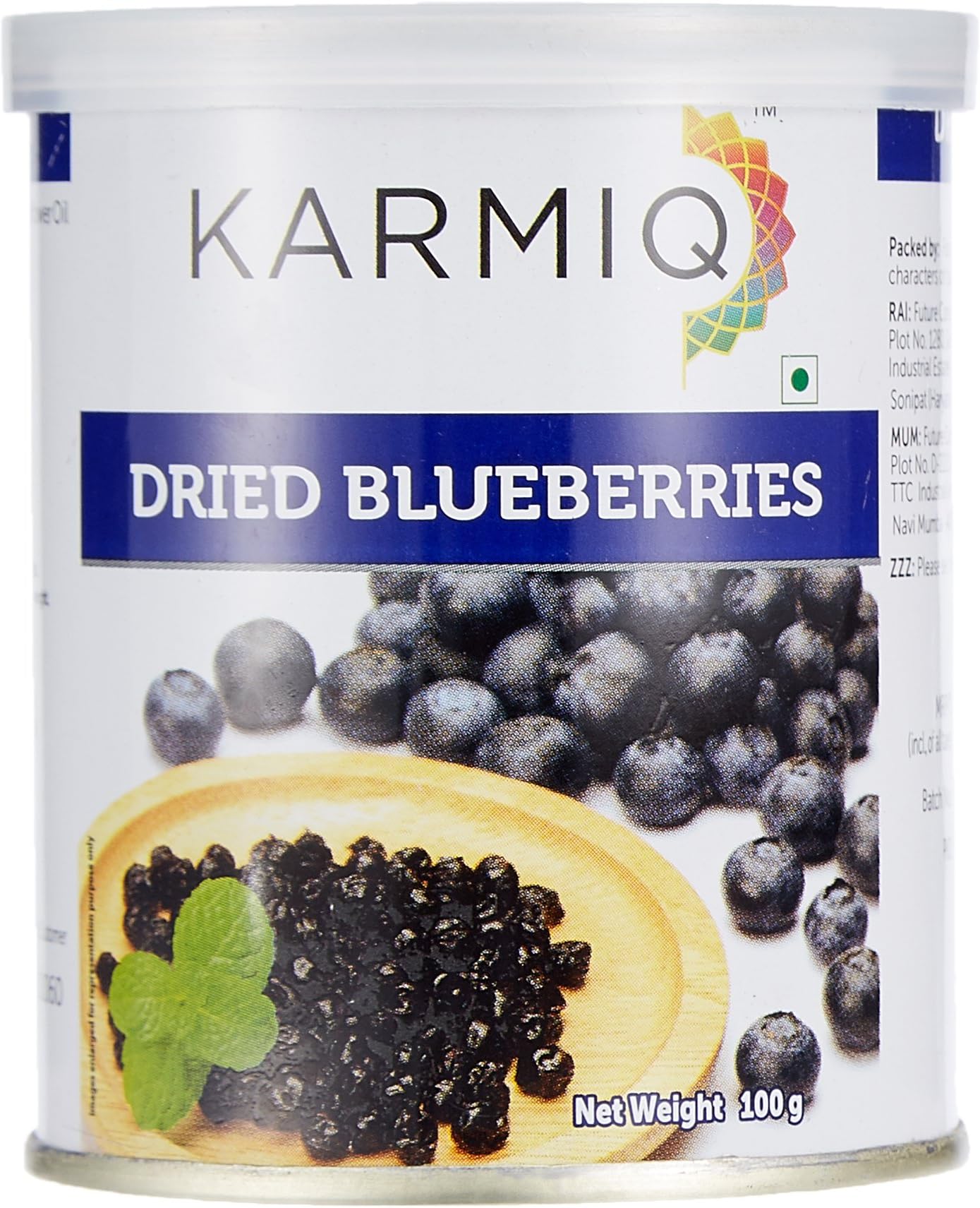 Karmiq Dried Blueberries 100g