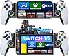 スマホコントローラー iOSAndroidSwitch 2SwitchOLED Bluetooth ゲームコントローラー PS Remote PlayXbox CloudSteam LinkGeForce NowCall of DutyRobloxゲームなど対応 200㎜までの伸縮型 マクロ機能 RGB スティックは交換可能4.5 mm7 mm 2 組付属1000mAhバッテリー LEDライト白