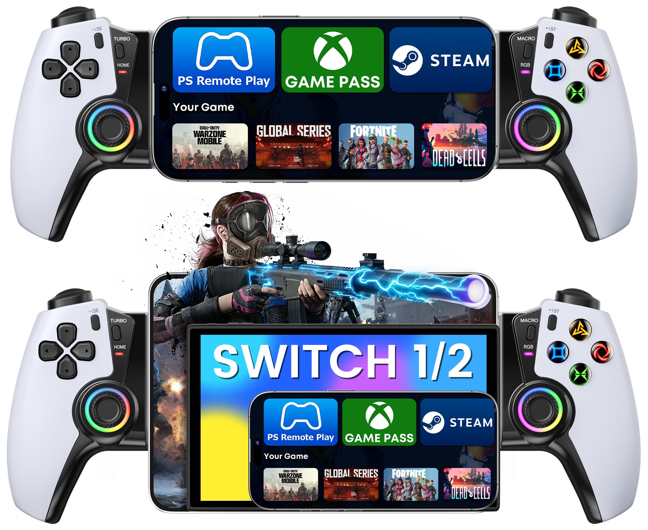 スマホコントローラー iOS/Android/Switch 2/Switch/O…