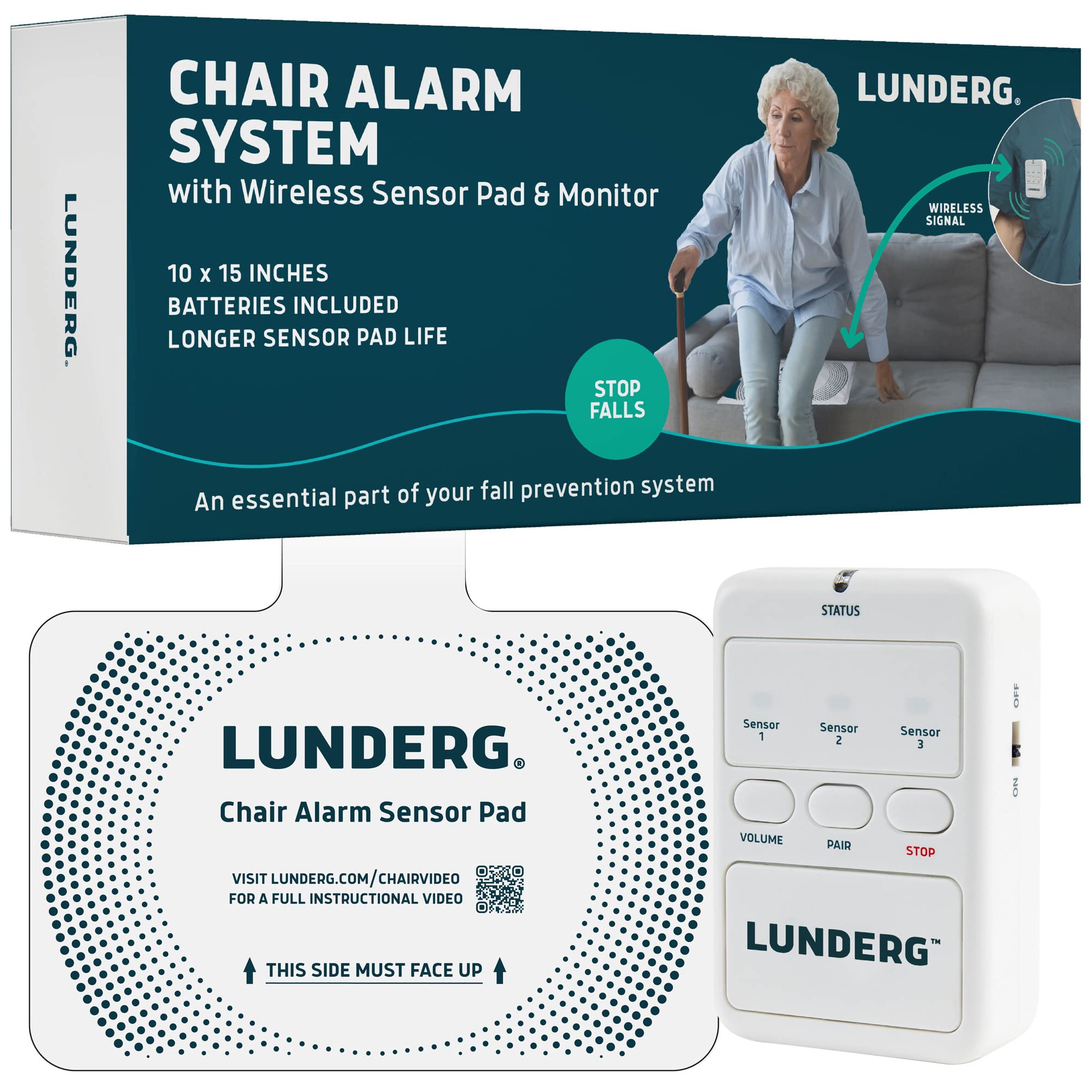 Buy Lunderg Chair Alarm System Wireless Chair Sensor Pad & Portable