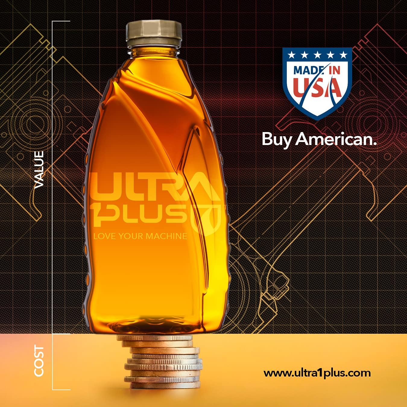 ULTRA 1PLUS SAE 10W-30 Full Synthetic Motor Oil API SP ILSAC GF-6A (12 QTS)