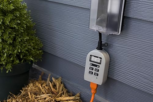 Miniatura 7 de Enbrighten Seasons - Luces LED para paisaje, 18 AWG, espacio de 10 pies, 12 discos, bronce aceitado + temporizador