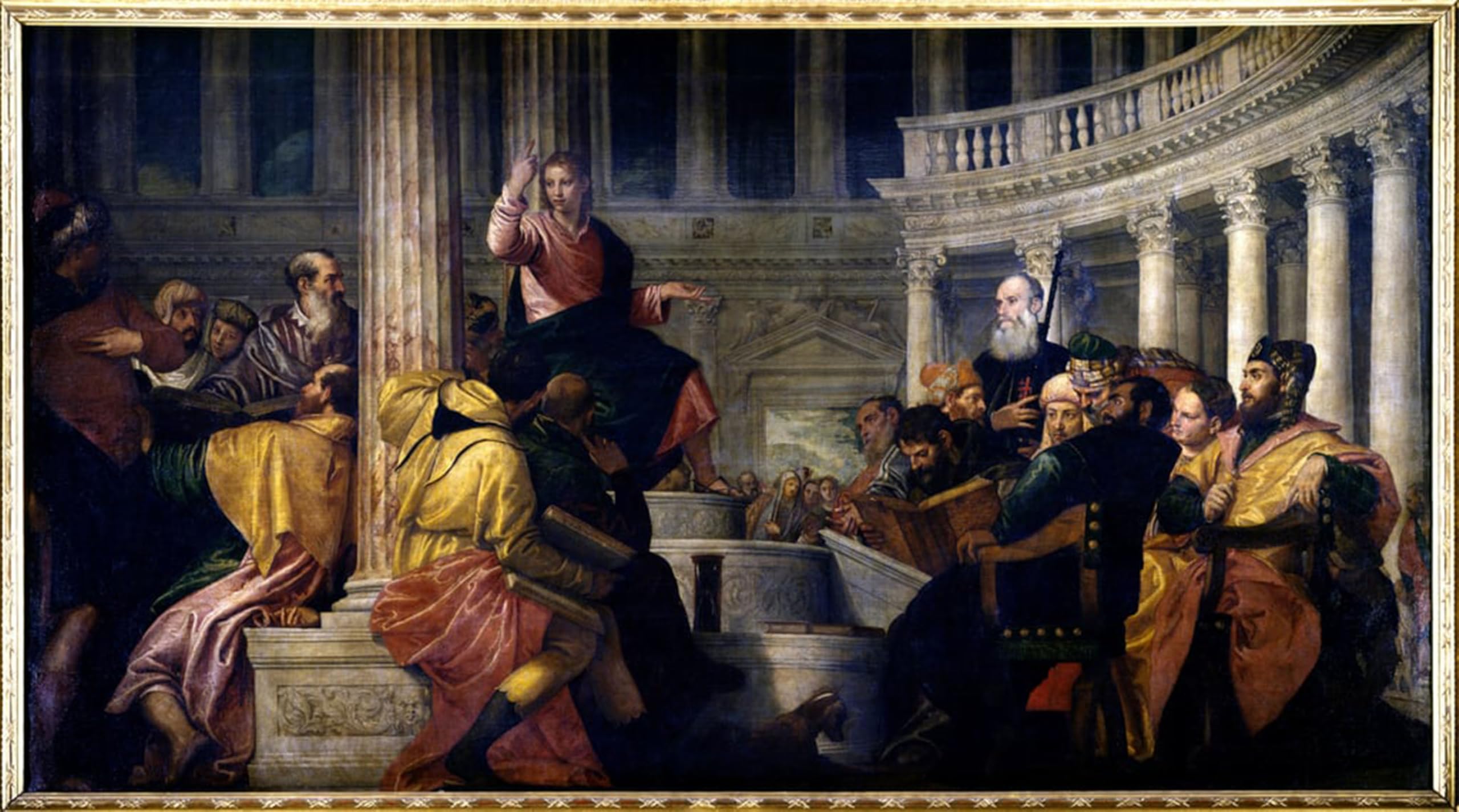 POSTERIIk Famous Print Pop Art Wall Art Graffiti Jesus Talking to the Doctors Painting by Veronese Art Prints for Home Decor 60x90cm