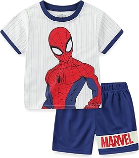 Marvel Spider-Man Boys Short Sleeve T-Shirt and Shorts Set for Toddler and Big Kids