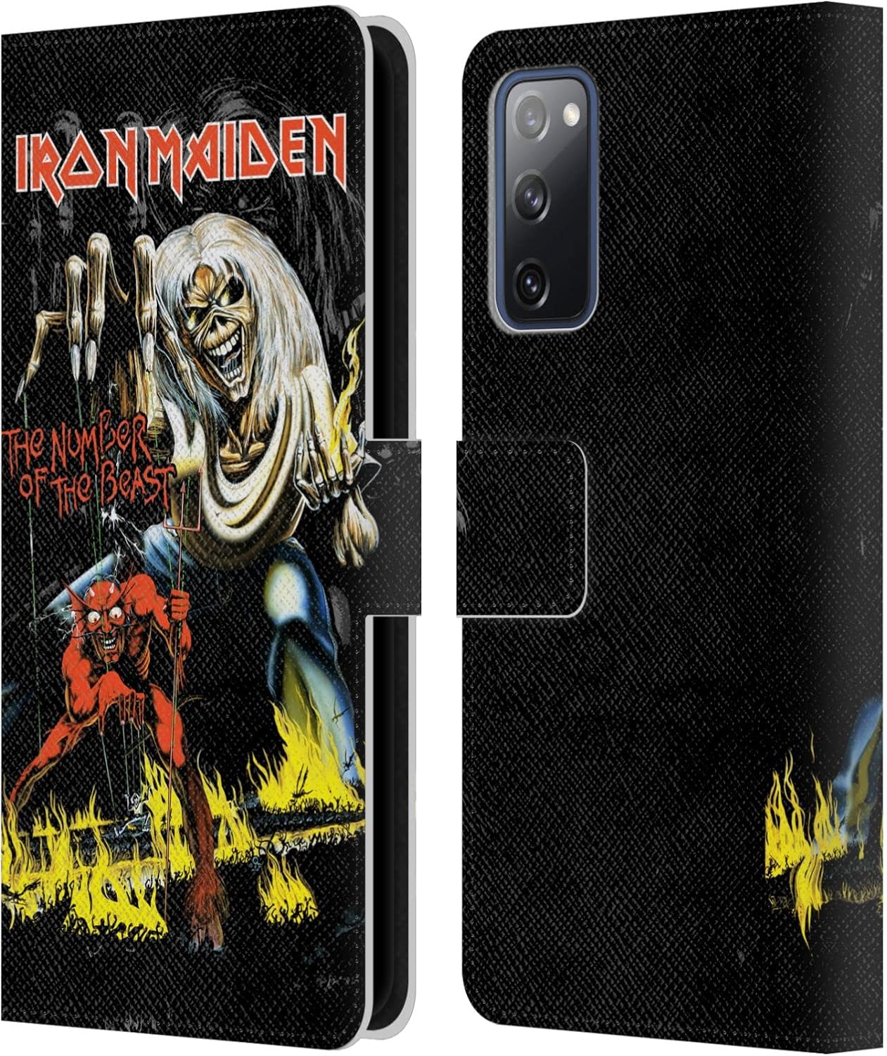 Head Case Designs Officially Licensed Iron Maiden NOTB Album Covers Leather Wallet Case Compatible with Samsung Galaxy S20 FE / 5G
