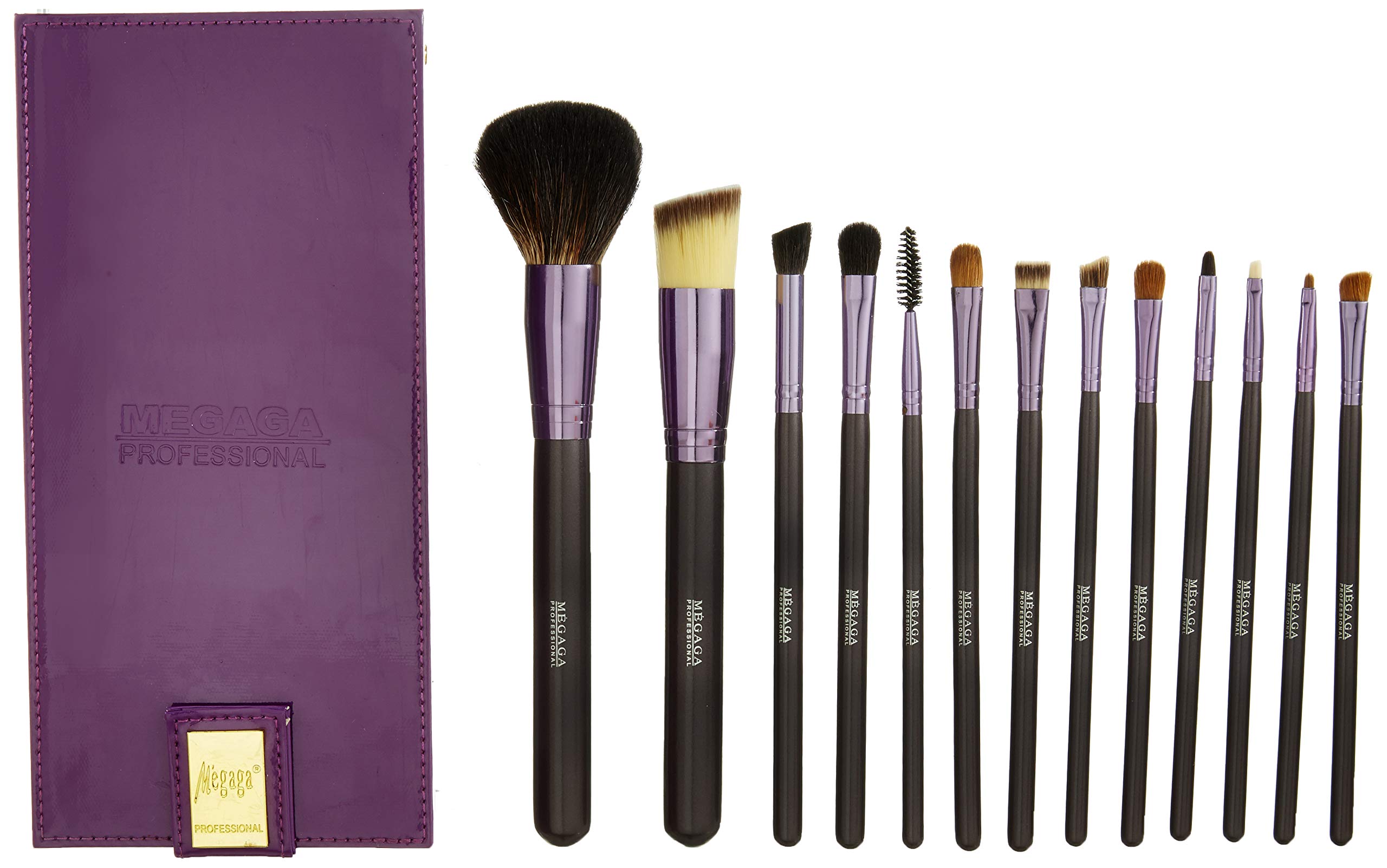Megaga Makeup Brush Set With Luxury Makeup Brushes And Exclusive Brush Case (Pack Of 13), 200 G-picture-12