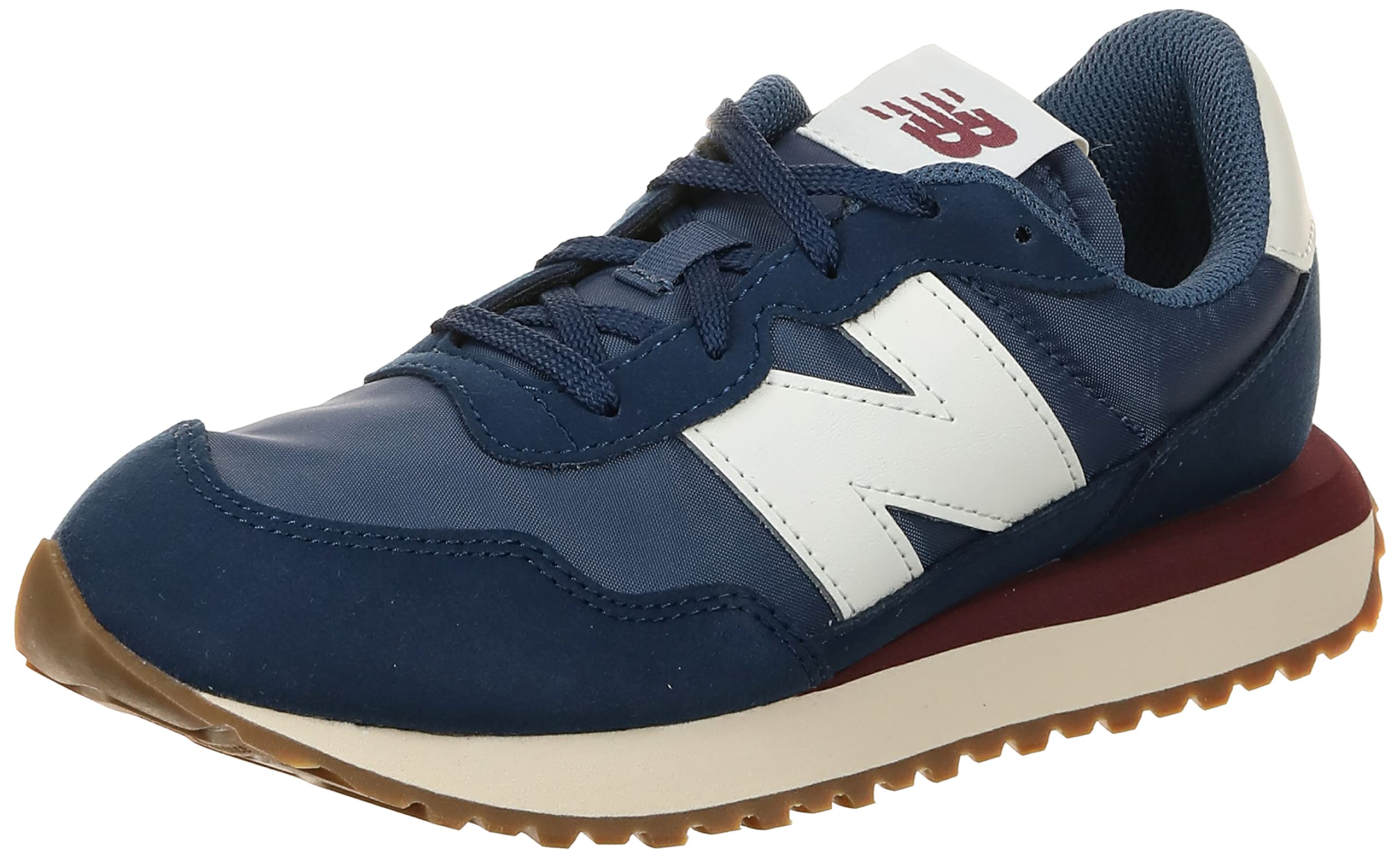 New Balance Kids 237 Bungee Sneaker, NB Navy/Turtledove, 11.5 M Little Kid (4-8 Years)