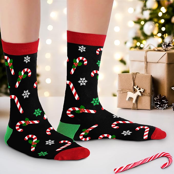 Calcetines Candy Cane - Regalos de Navidad para Mujer miniatura 3