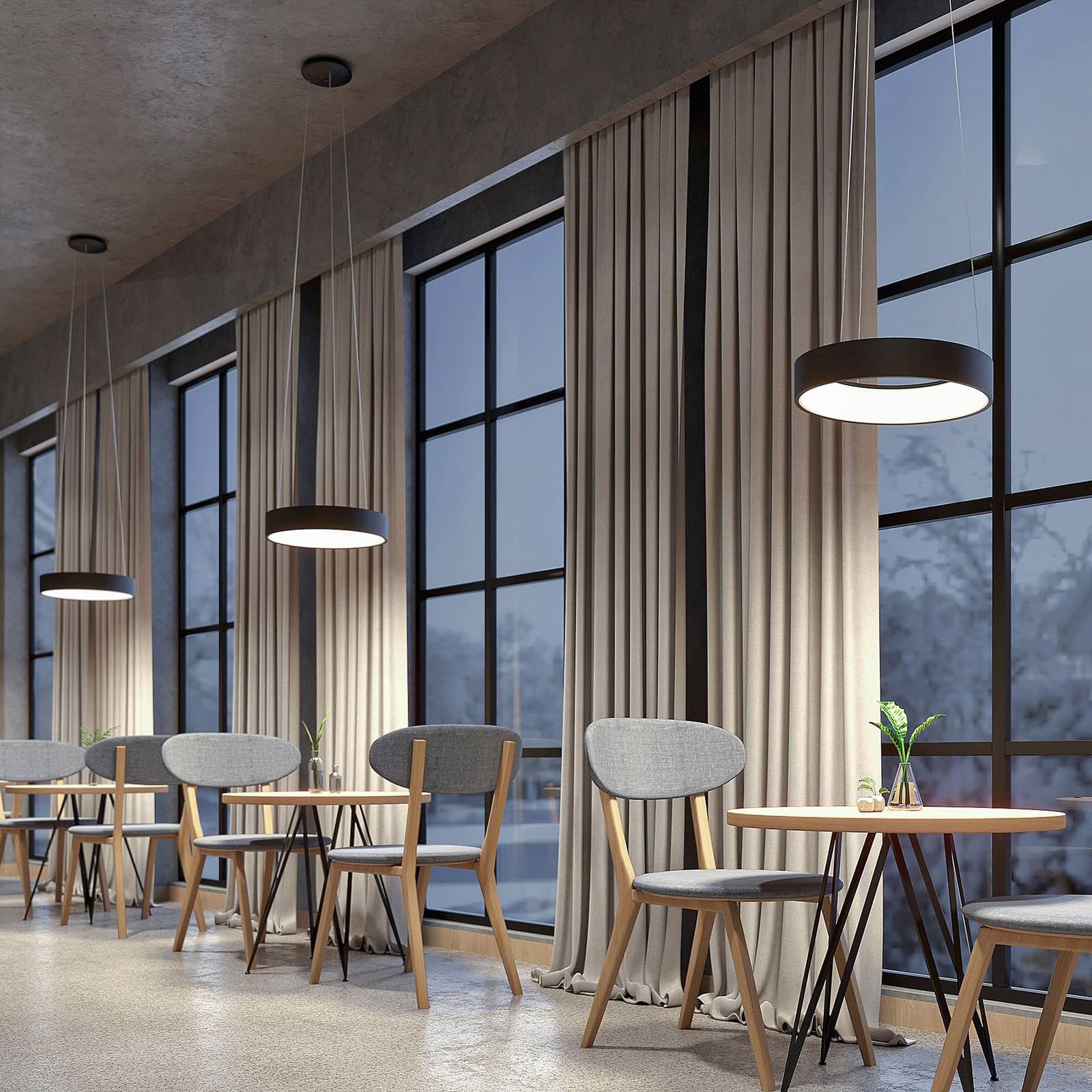 Arcchio LED 'Aleksi', styl nowoczesny, m. in. do kuchni, kolor czarny, metal