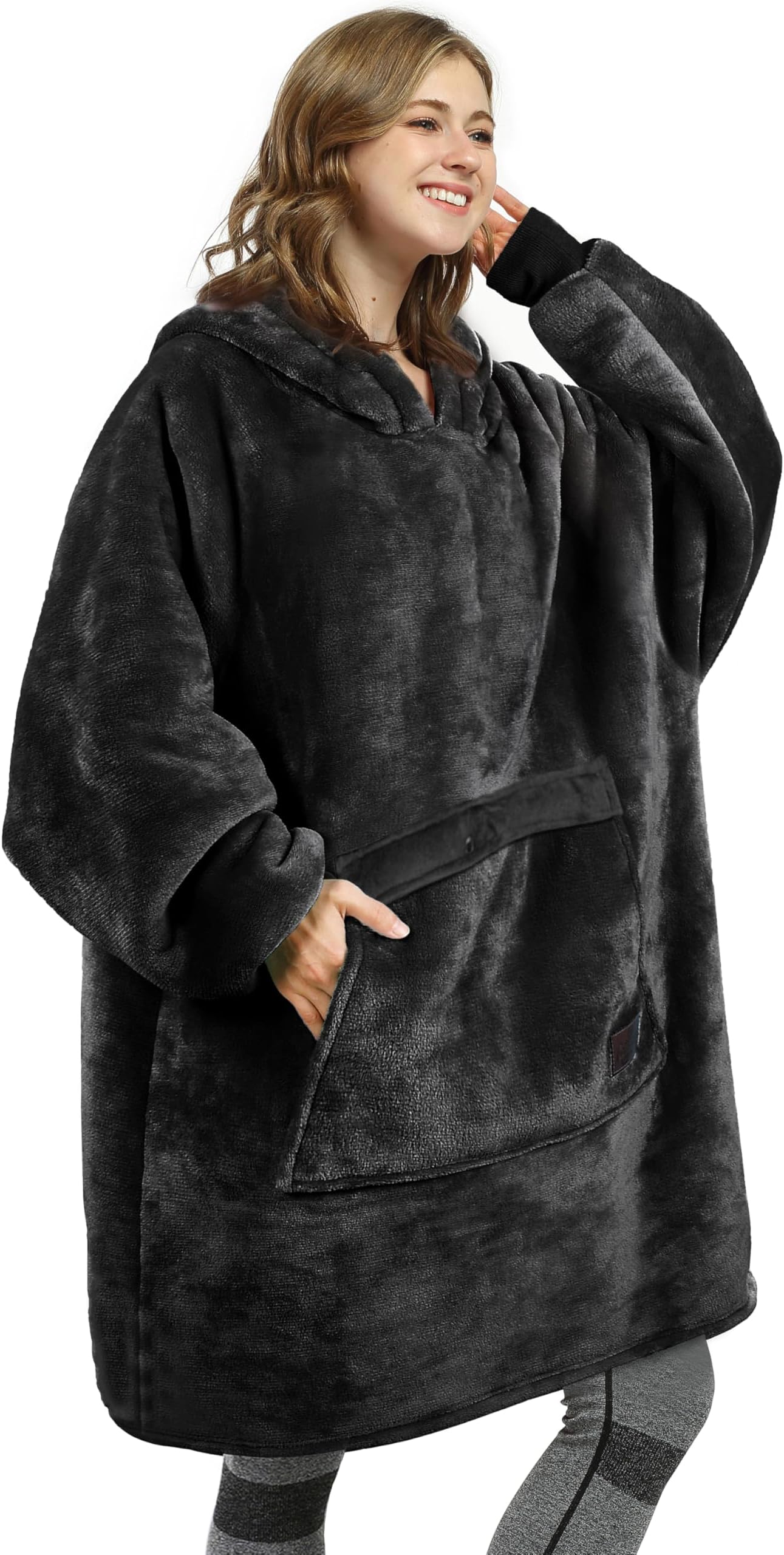 Krifey Wearable Blanket Hoodie, Oversized Sherpa Hooded As Birthday Gifts For Mo