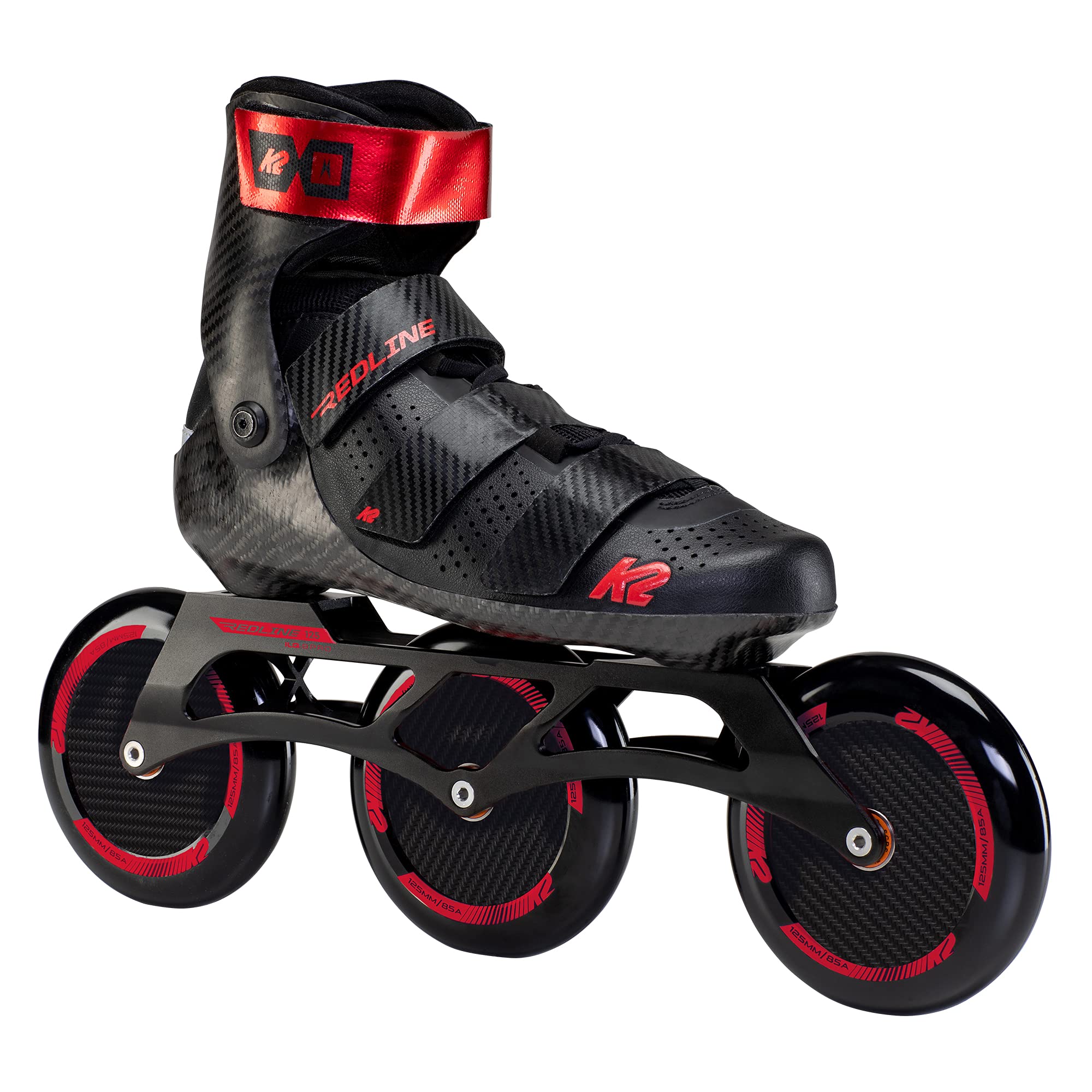 K2 Redline 125 Men's Inline Skates - Black/Red/11.0