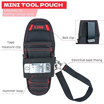 Klein Tool Bag KUNN Premium Electrician Tool Pouch, Small Canvas