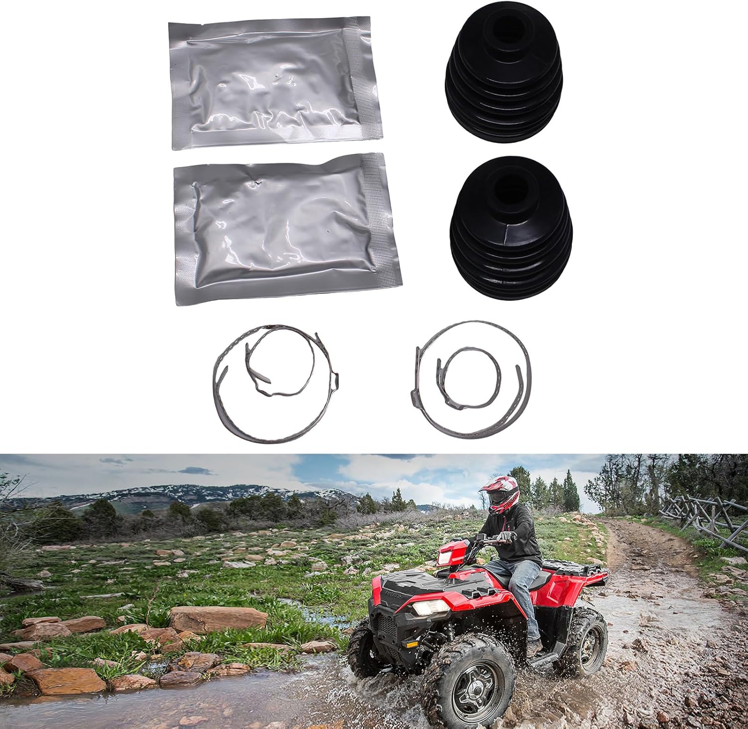 Wear Resistant High Durability Rear CV Axles Boot Easy Installation Anti Corrosions For 2201373 Auto Repair Accessory