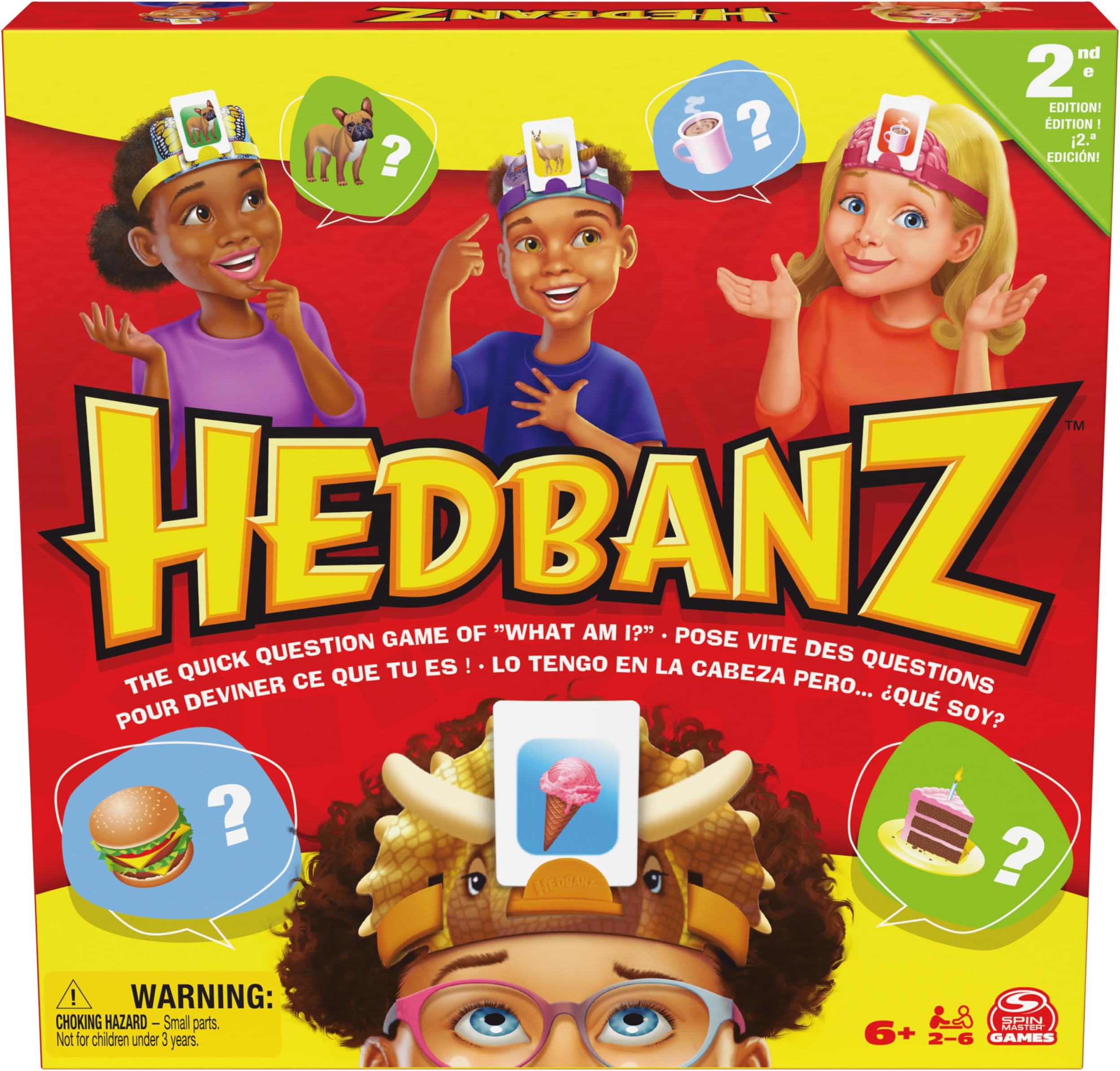 Spin Master Hedbanz Dugout Family Game 'Who Am I? 2nd Edition' - Riddle/Mystery Game for 6+