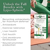 Vista 3 de LivOn Laboratories Lypo-Spheric R-Alpha Lipoic Acid - 30 Packets - 226mg Per Packet - Liposome Encapsulated for Maximum Bioavailability - 100%