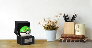 The Wand Company Original Poké Ball Authentic Replica - Realistic, Electronic, Die-Cast Authentic Replica with Display Case Light Features. Officially Licensed by Pokémon