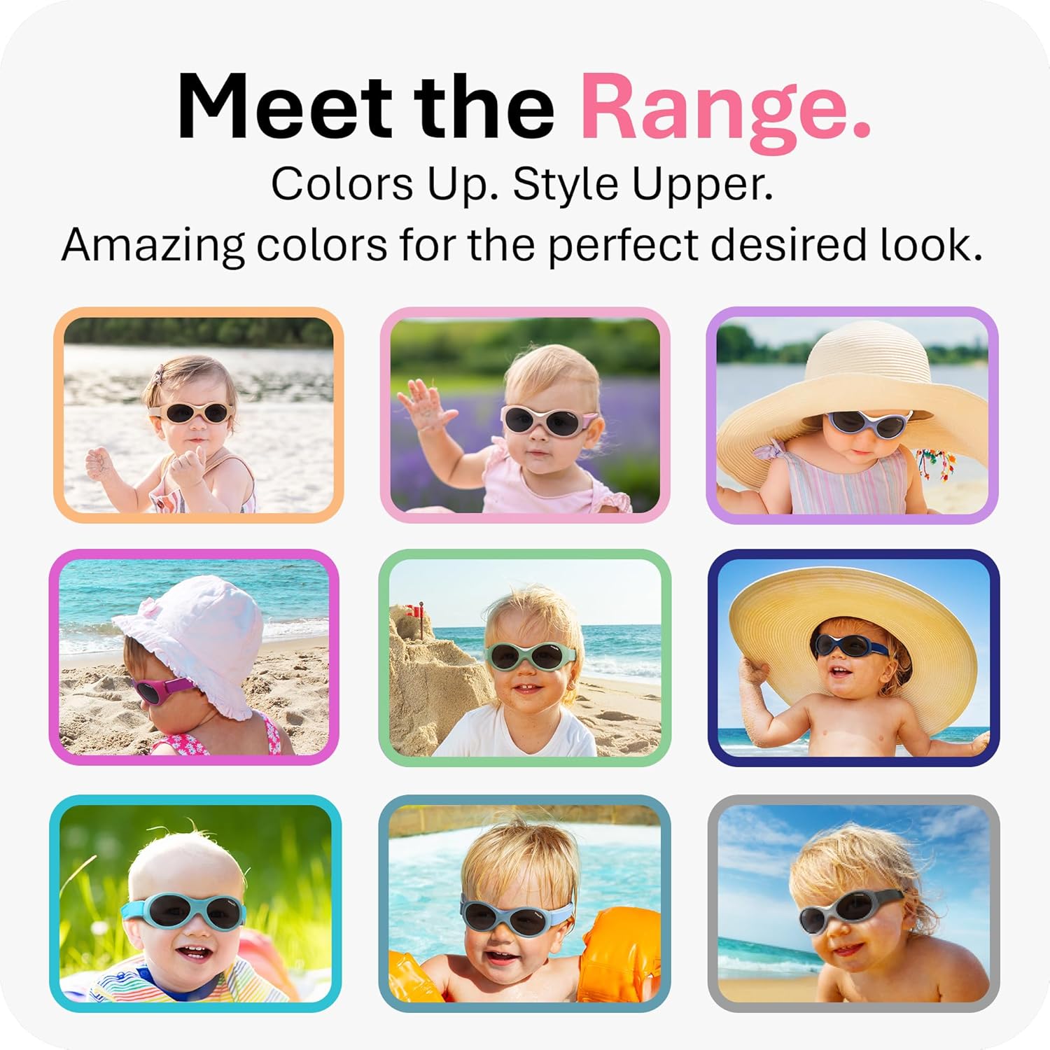 Mausito BABY sunglasses 0-24 months | Flexible BPA-Free infant sunglasses with adjustable strap | 100% UV Protection Sunnies - Image 8