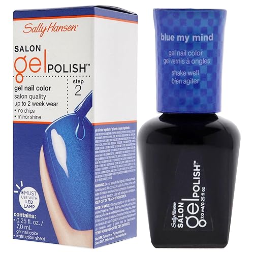 Miniatura 4 de Sally Hansen Salon Pro - Esmalte de uñas en gel, Blue My Mind, 0.24 onzas líquidas (paquete de 2)