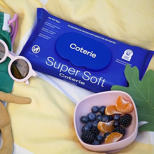 Miniatura 8 de Coterie Toallitas suaves para pieles sensibles, hidratantes y emolientes, fabricada con algodón, fibras a base de plantas y sin plástico,