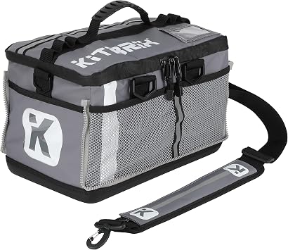 KITBRIX Large Gym Bag - Waterproof Sports, Travel & Outdoor Duffle Bag - Kit & Equipment Bags for Football, Soccer, Swimming, Cycling, Running, Triathlon, Baseball, Hockey - Gray
